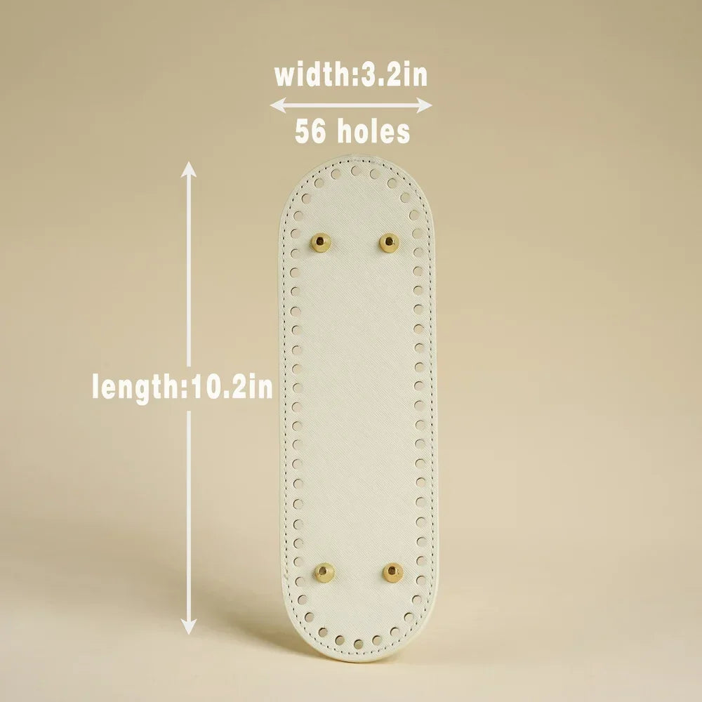 Premium Leather Bag Base with Anti-Wear Studs