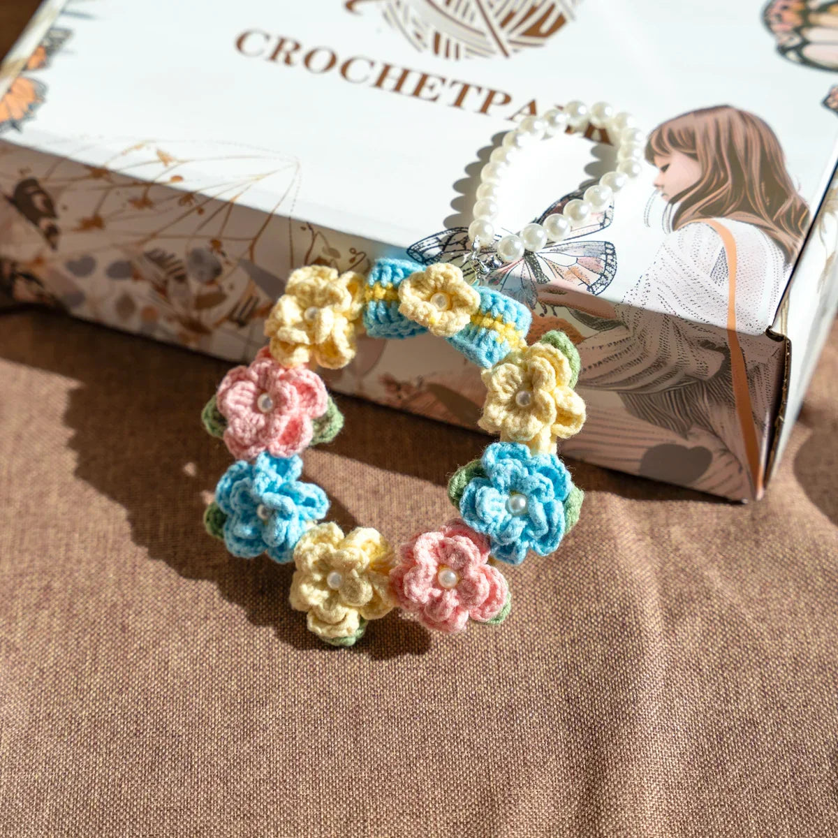 Gehäkelter Minikranz (fertig)