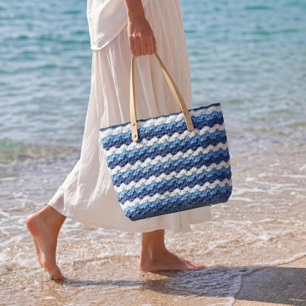 Seabreaze Wave Tote Crochet Kit