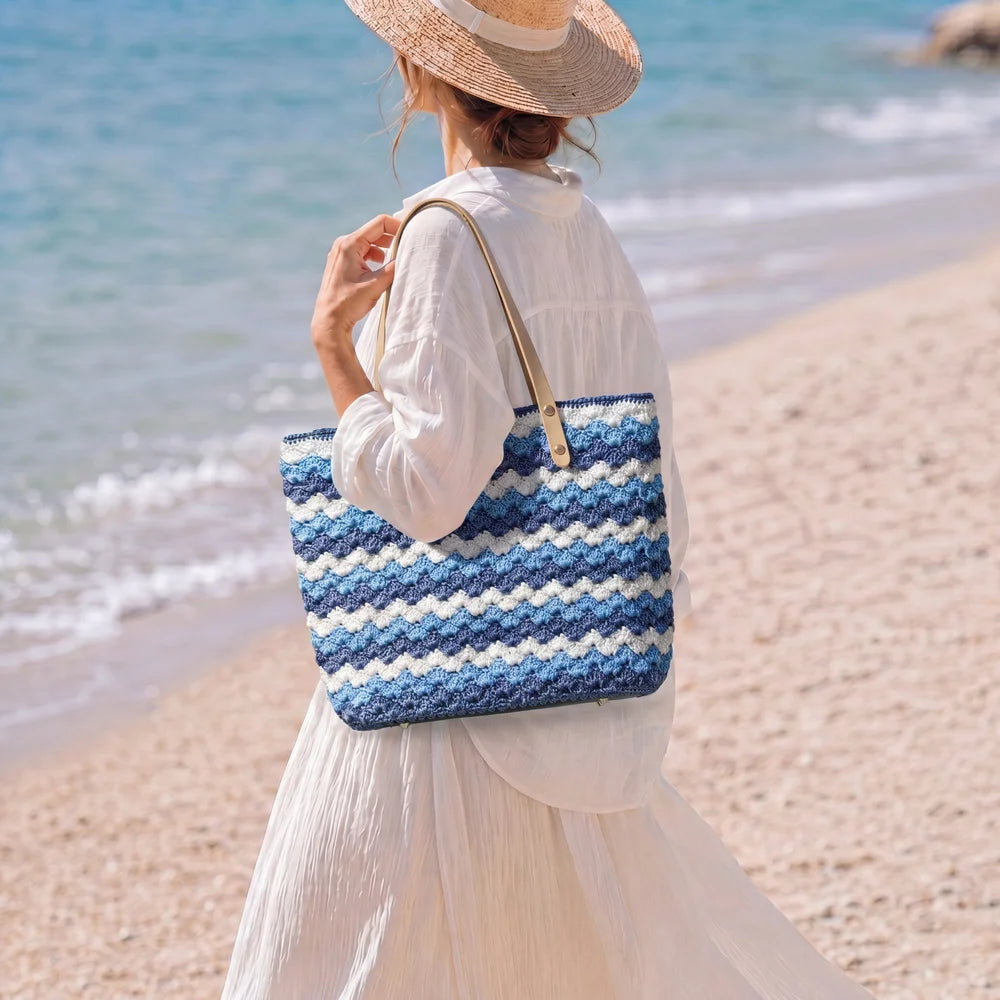 Seabreaze Wave Tote Crochet Kit