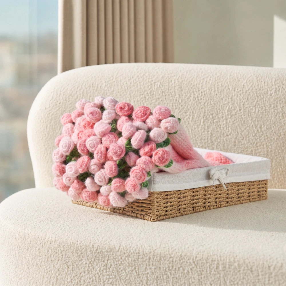 1980 Rose Bouquet Blanket DIY kit