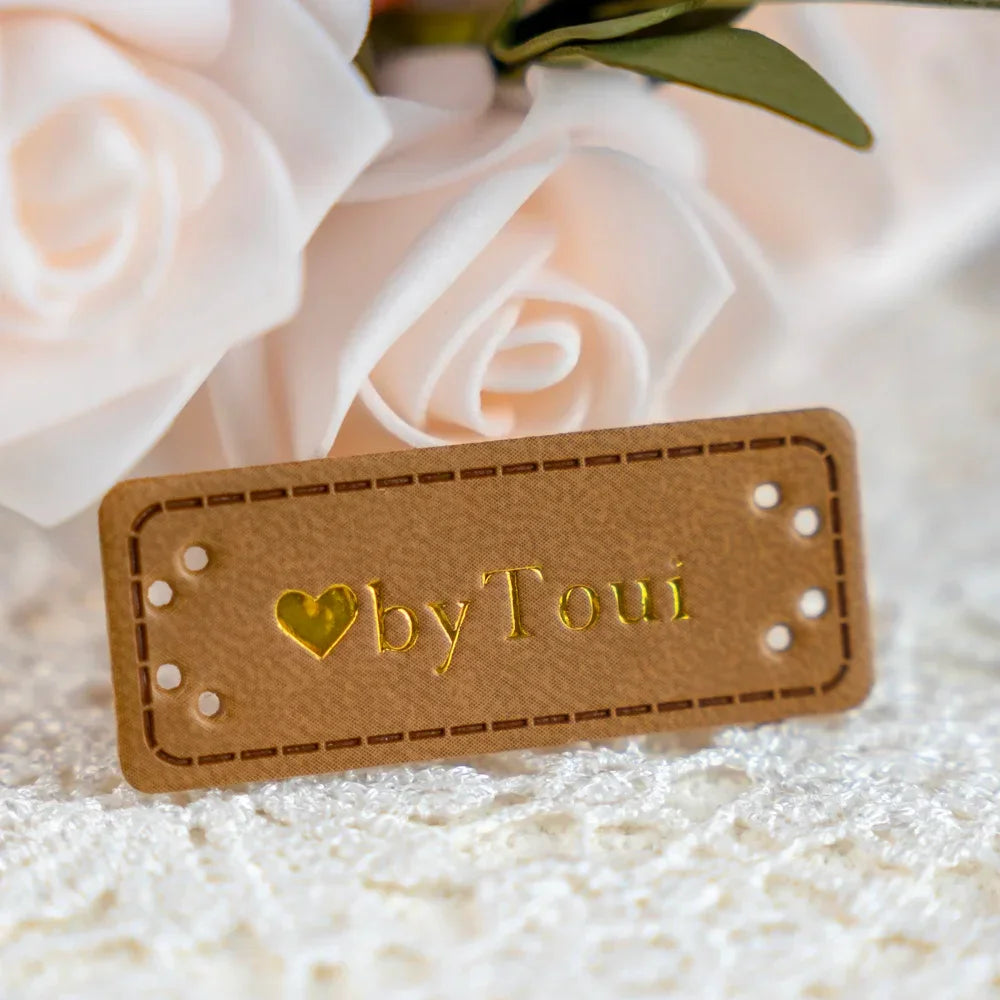 benutzerdefiniertes Lederetikett für Taschen