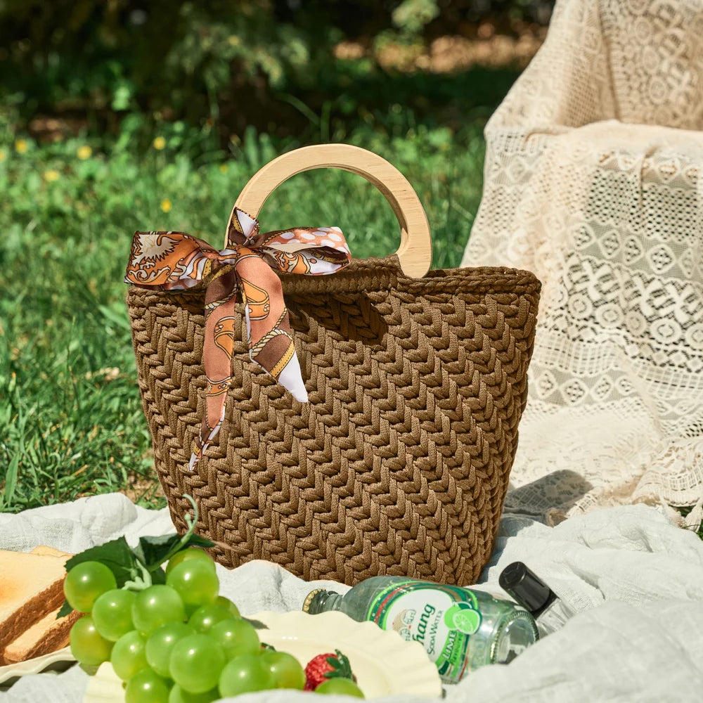 CrochetPark™ Elegant granny Crochet Bag DIY Kit