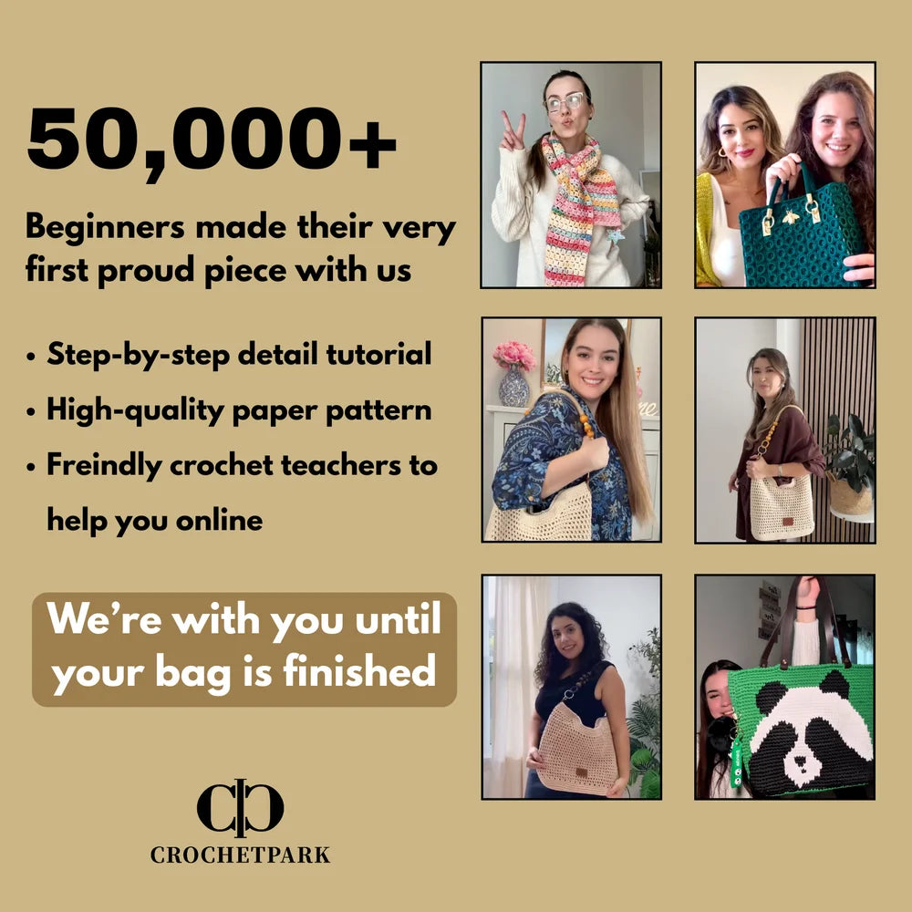 CrochetPark™ Aveline crochet Shoulder Bag Kit