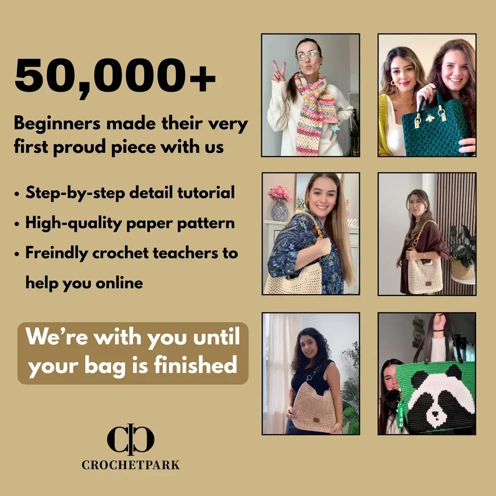 Chunky Panda Crochet Tote Kit