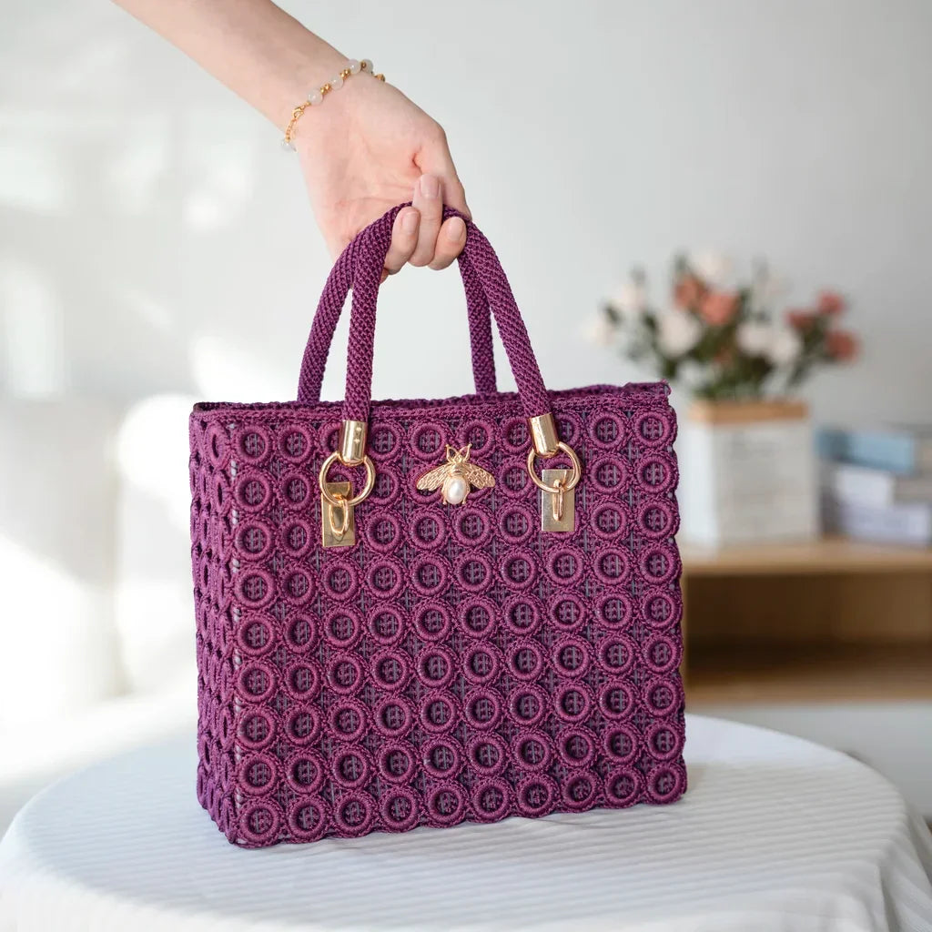 CrochetPark™ Gartenbienen-Häkeltaschen-Set