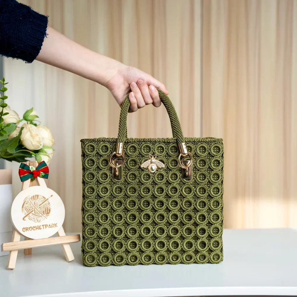 CrochetPark™ Gartenbienen-Häkeltaschen-Set