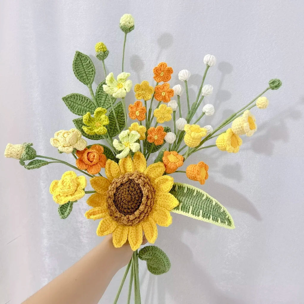 Fleur au crochet Sunshine Blooms de CrochetPark™