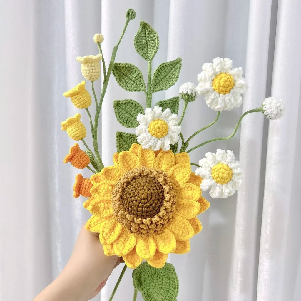 Fleur au crochet Sunshine Blooms de CrochetPark™
