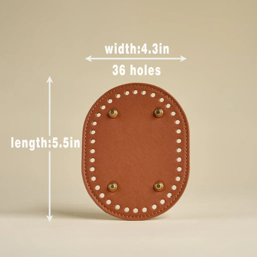 Premium Leather Bag Base with Anti-Wear Studs