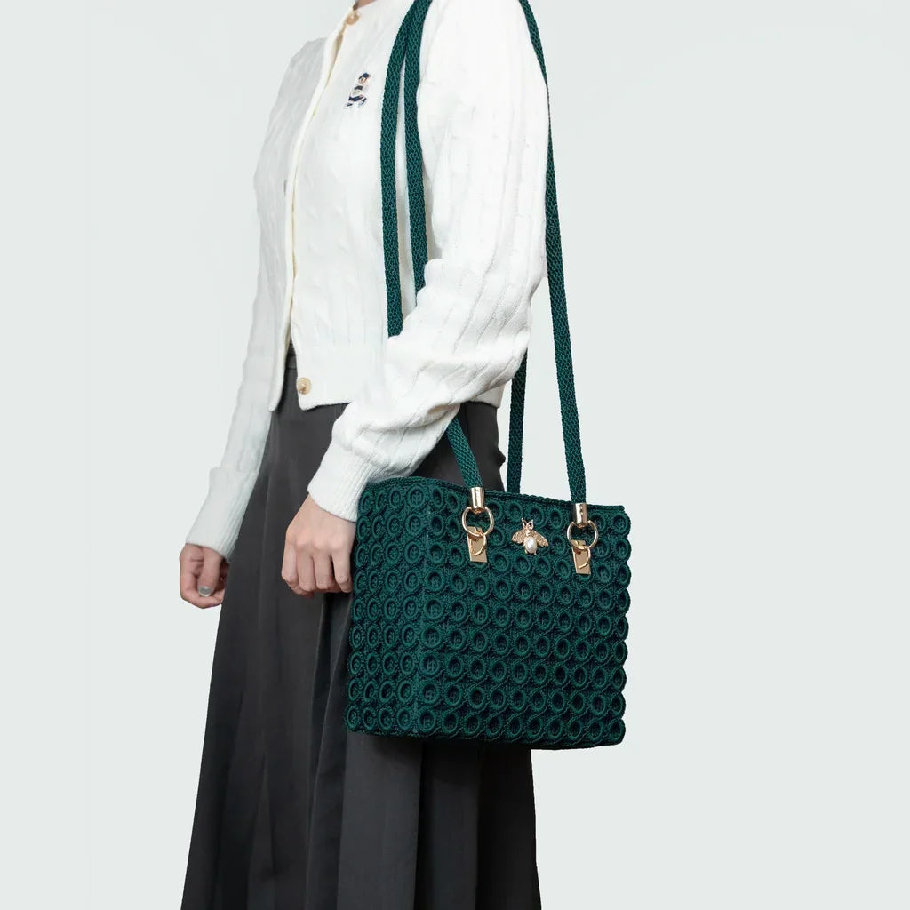 CrochetPark™ Gartenbienen-Häkeltaschen-Set