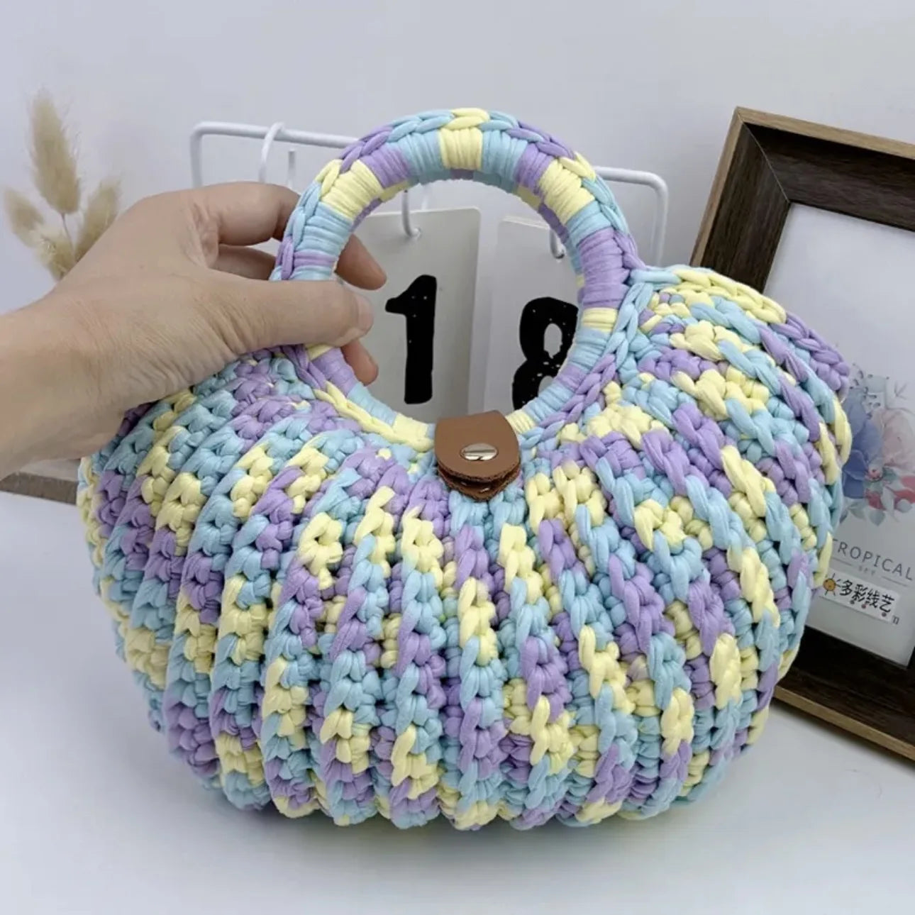 CrochetPark™ Muschel-Häkelhandtasche DIY-Kit