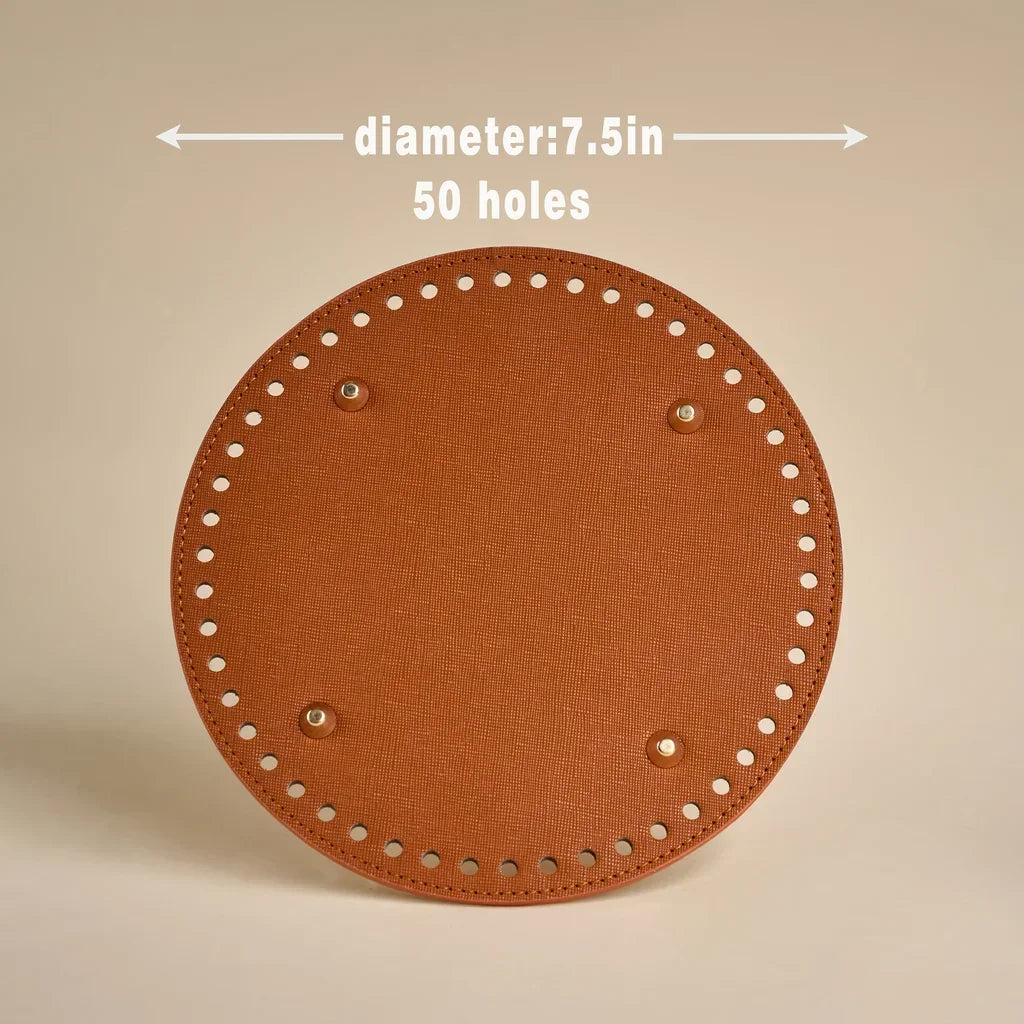 Premium Leather Bag Base with Anti-Wear Studs