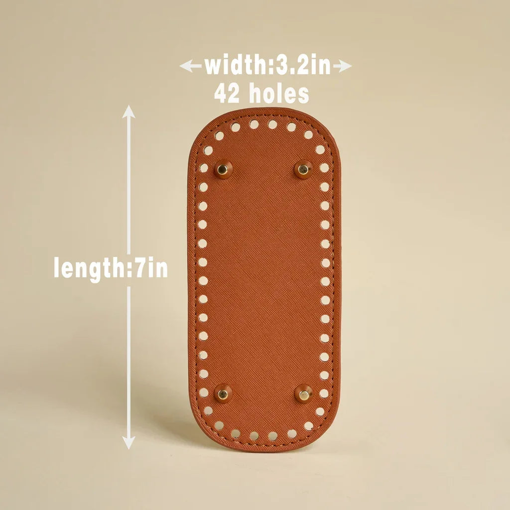 Premium Leather Bag Base with Anti-Wear Studs