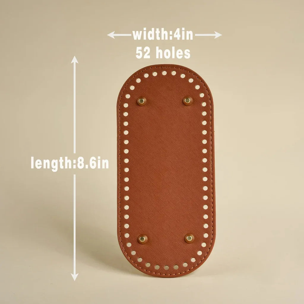 Premium Leather Bag Base with Anti-Wear Studs