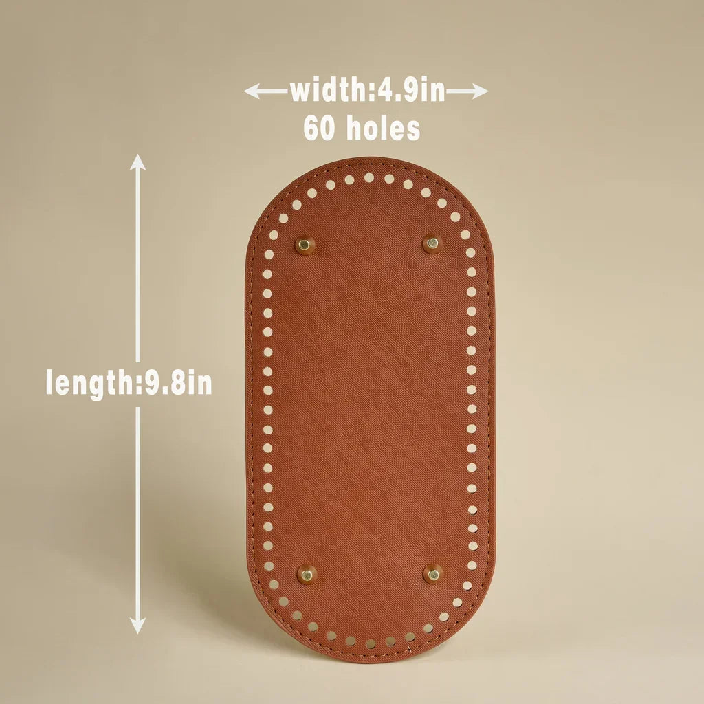 Premium Leather Bag Base with Anti-Wear Studs