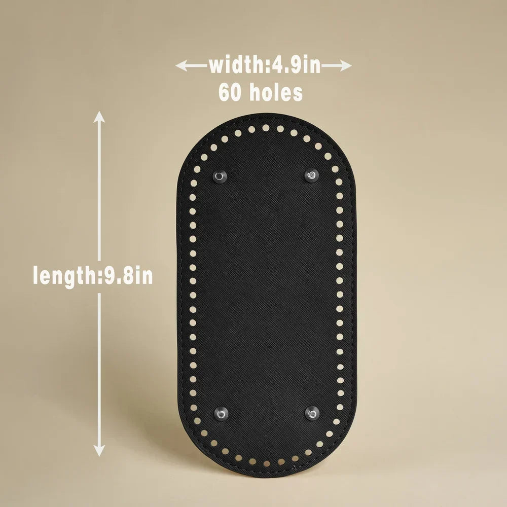 Premium Leather Bag Base with Anti-Wear Studs