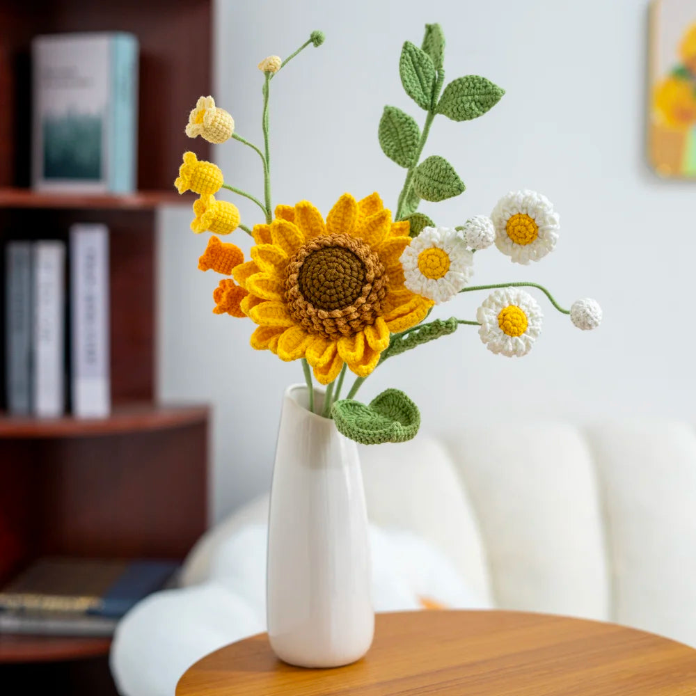 Fleur au crochet Sunshine Blooms de CrochetPark™