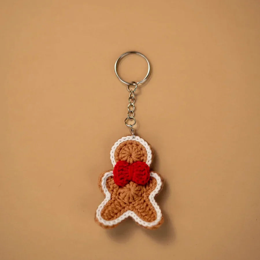 CrochetPark™ Handmade crocheted Christmas key chain