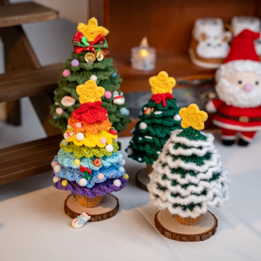 CrochetPark™ Sapin de Noël crocheté fait main