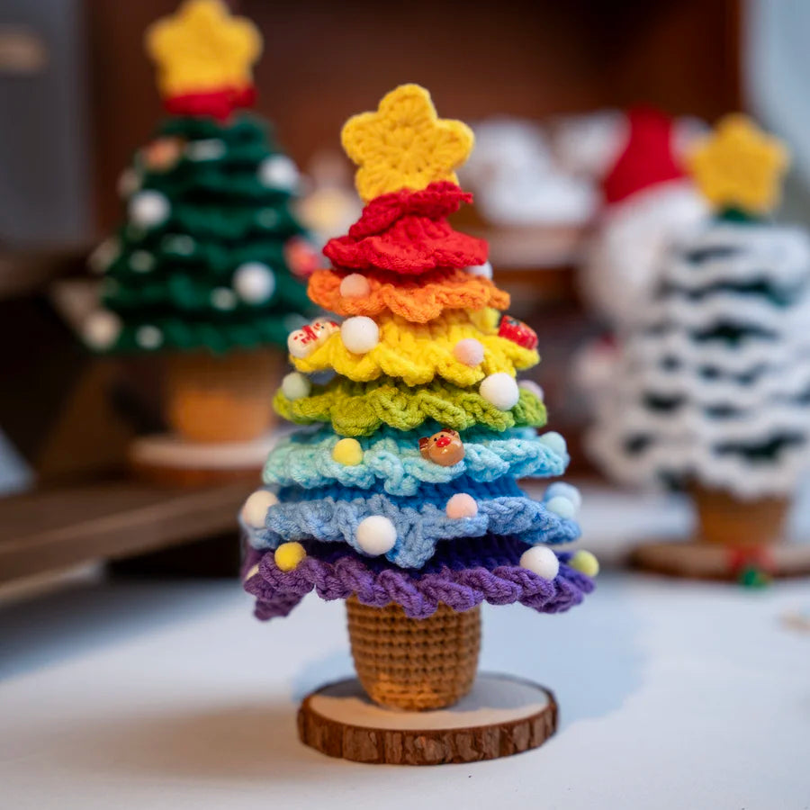 CrochetPark™ Sapin de Noël crocheté fait main