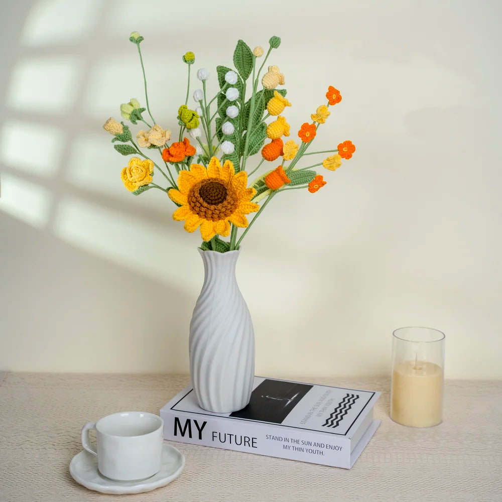 Fleur au crochet Sunshine Blooms de CrochetPark™