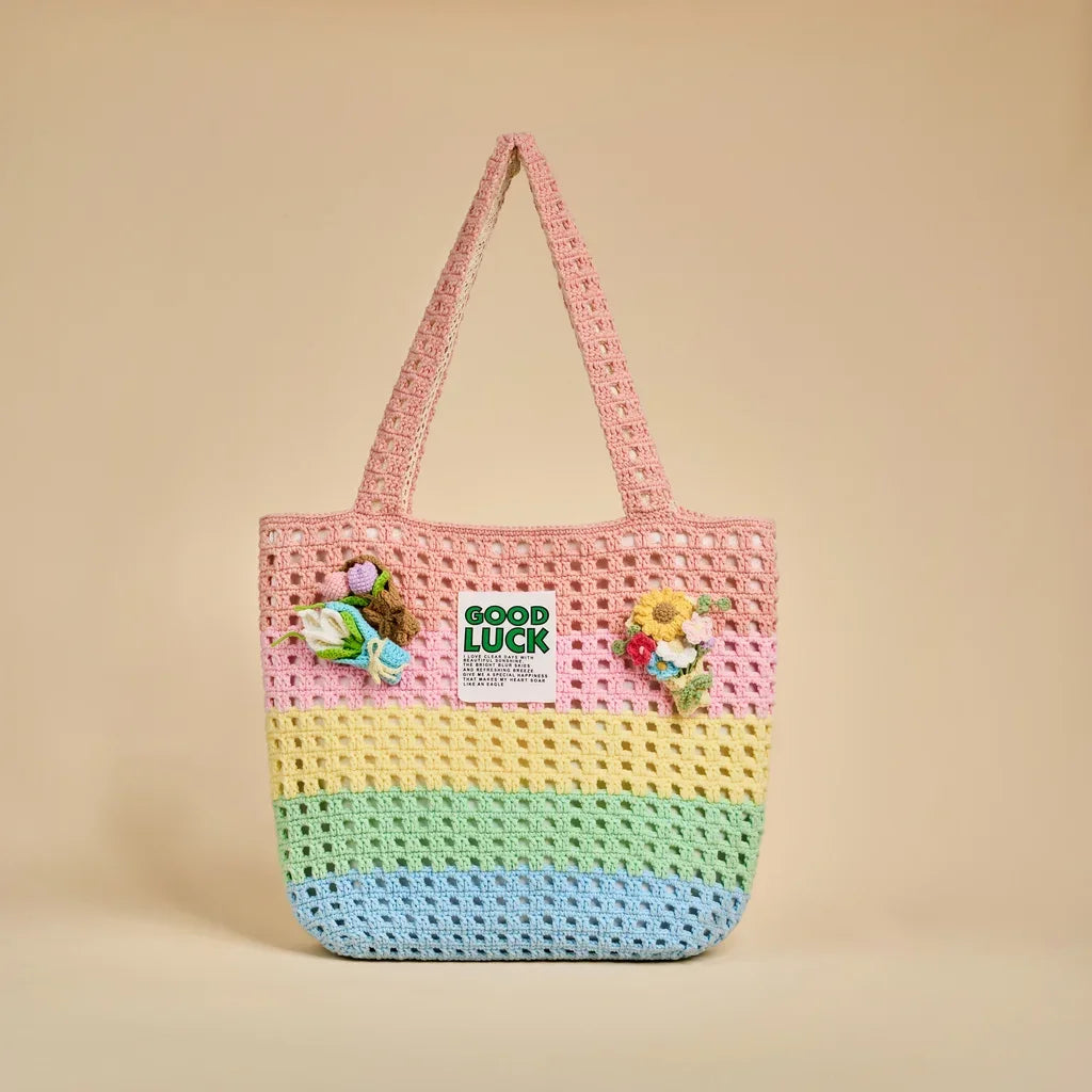 Kit de sac fourre-tout à bandoulière en crochet Croissant CrochetPark™