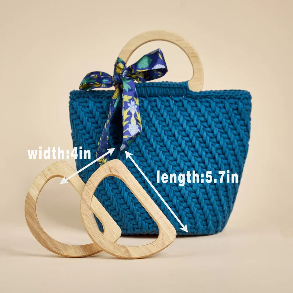 Wooden Crochet Bag Handles