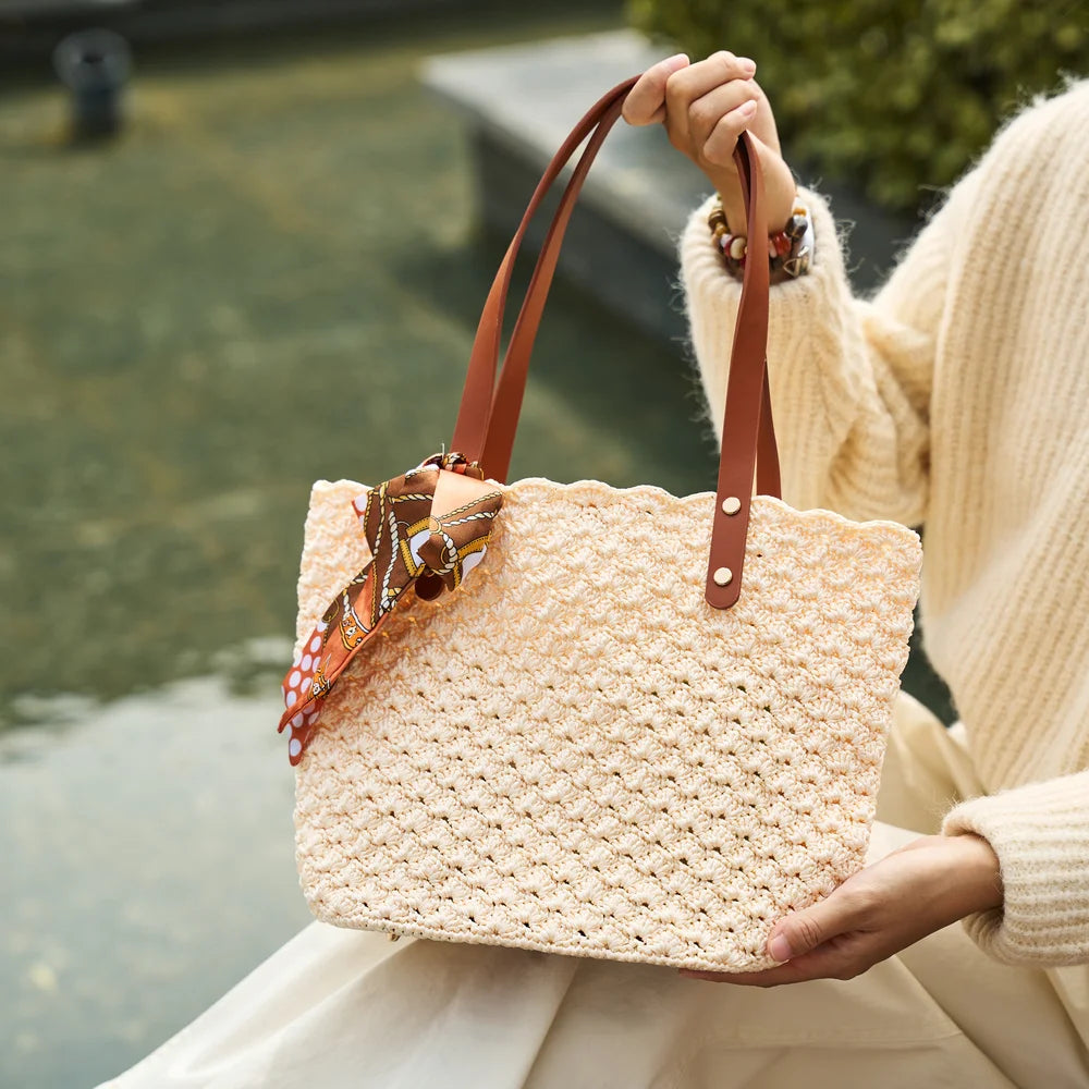 CrochetPark™ Aveline Häkel-Schultertaschen-Set