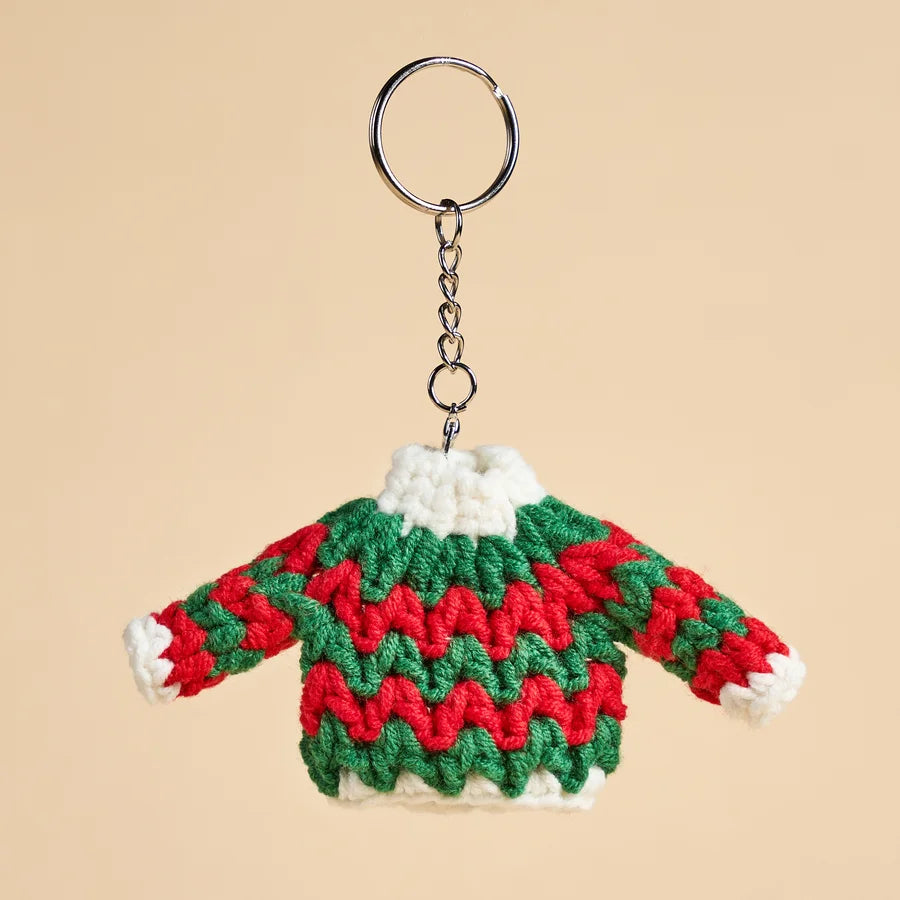 Mini Christmas Sweater Keychain