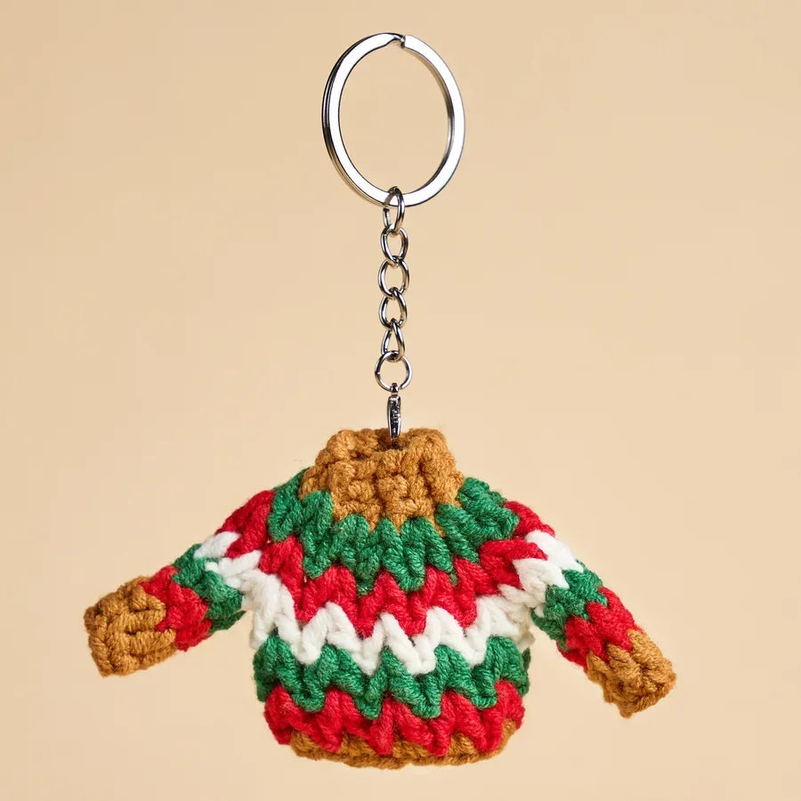 Mini Christmas Sweater Keychain