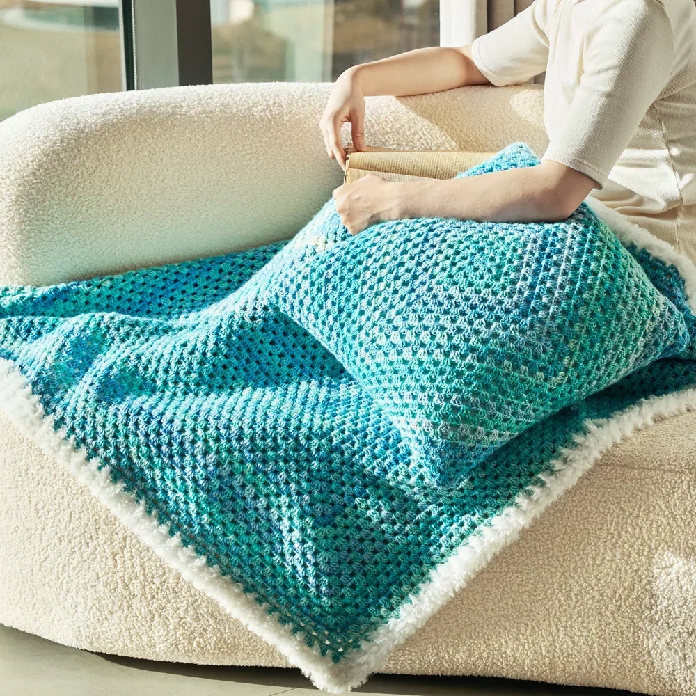 CrochetPark™ Hearthside Rainbow Blanket Kit