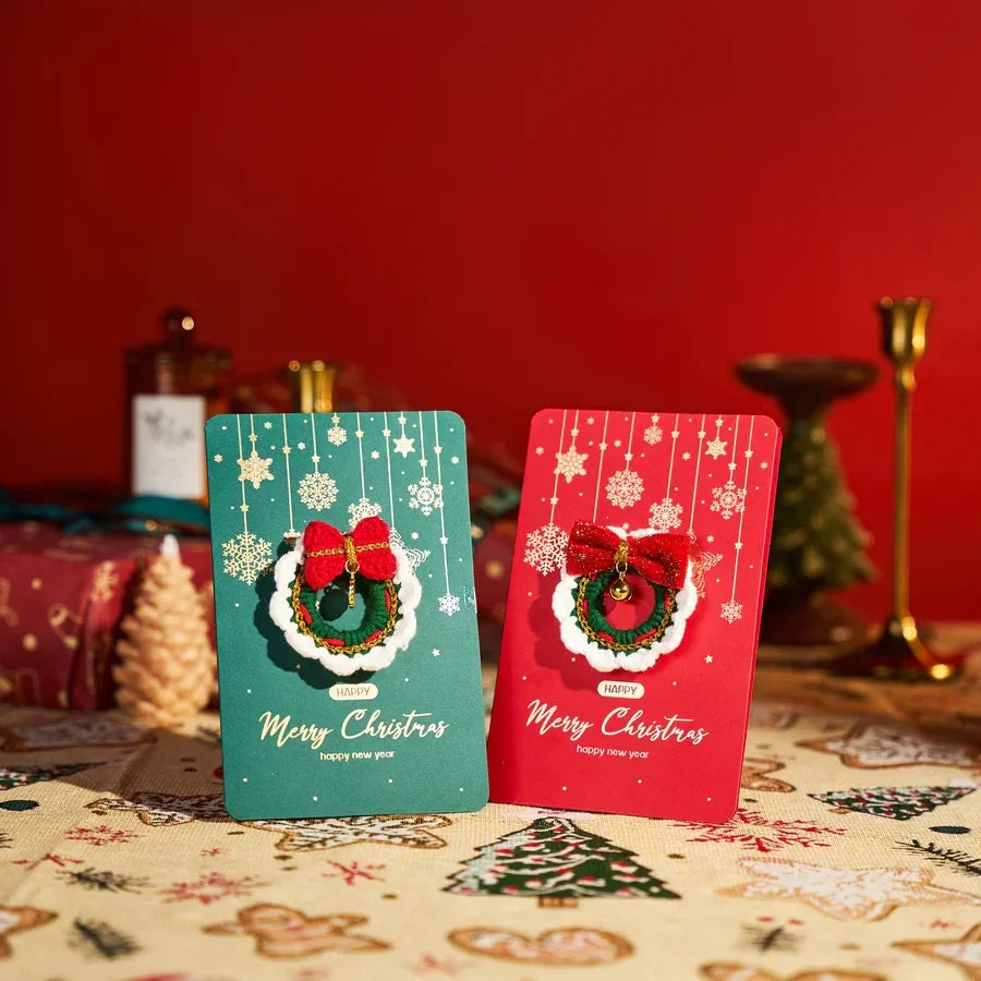 CrochetPark™ Porte-clés de Noël fait main au crochet