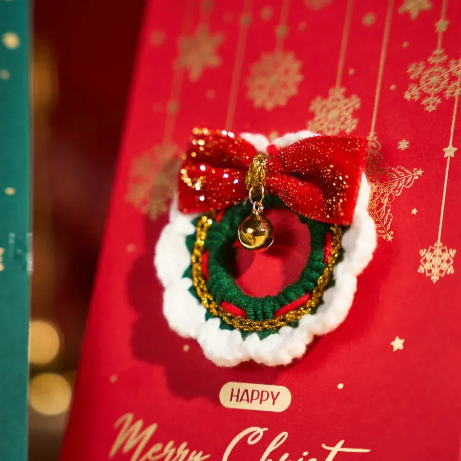 CrochetPark™ Porte-clés de Noël fait main au crochet