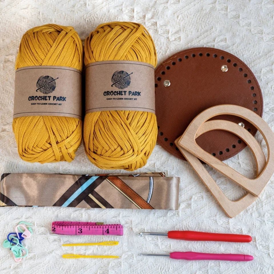 (no tutorial)Elegant granny Crochet Bag DIY Kit
