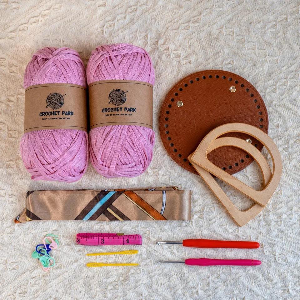 (no tutorial)Elegant granny Crochet Bag DIY Kit