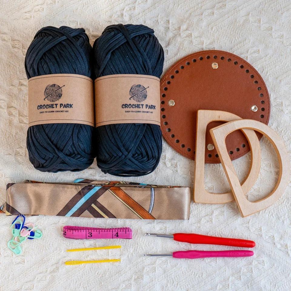 (no tutorial)Elegant granny Crochet Bag DIY Kit
