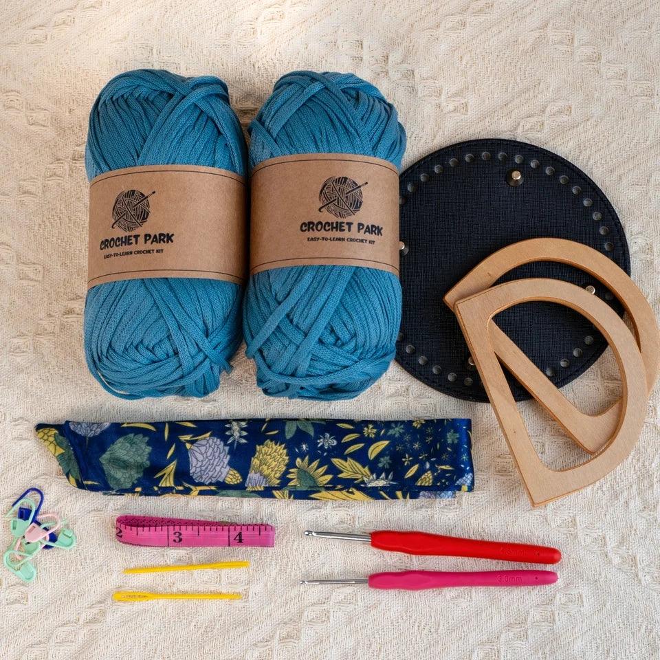 (no tutorial)Elegant granny Crochet Bag DIY Kit