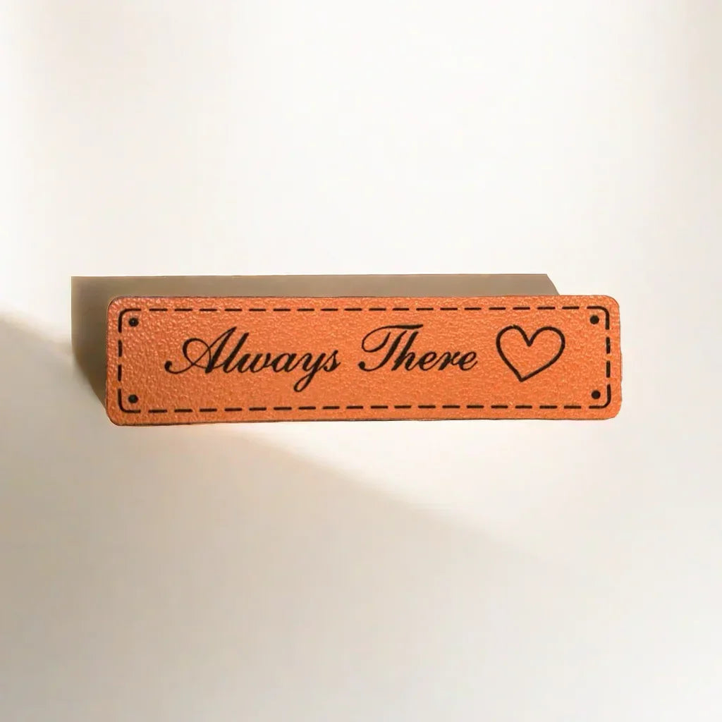 benutzerdefiniertes Lederetikett für Taschen