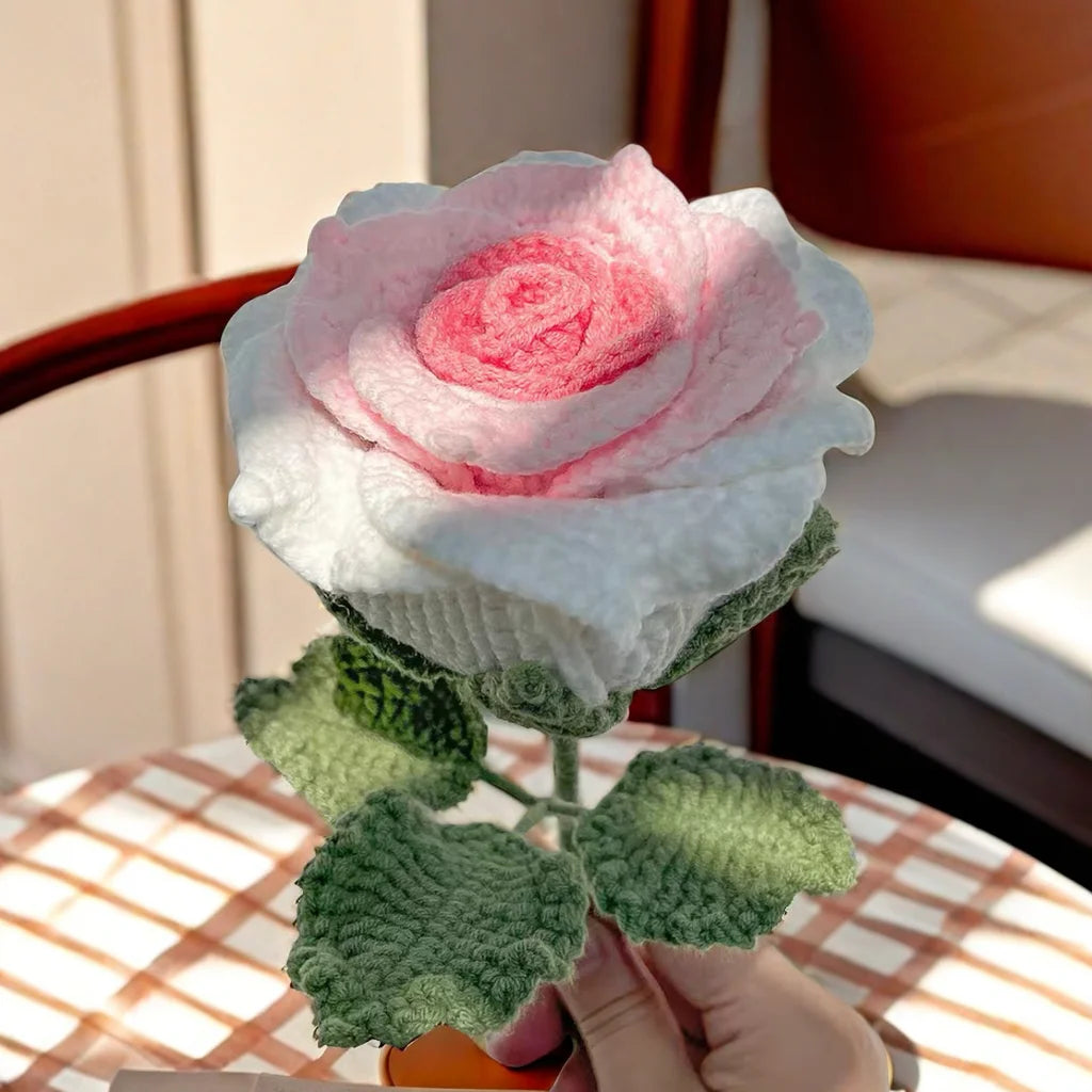 Handgemachte gehäkelte Thailand Rose