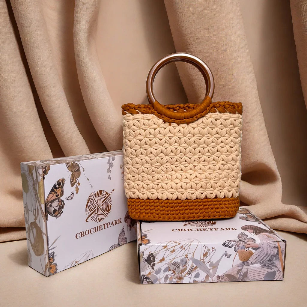 CrochetPark Freesia crochet handbag DIY Kit