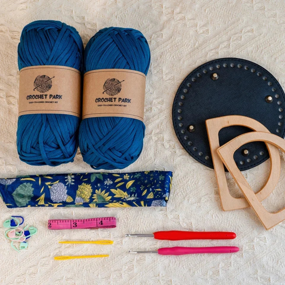 (no tutorial)Elegant granny Crochet Bag DIY Kit