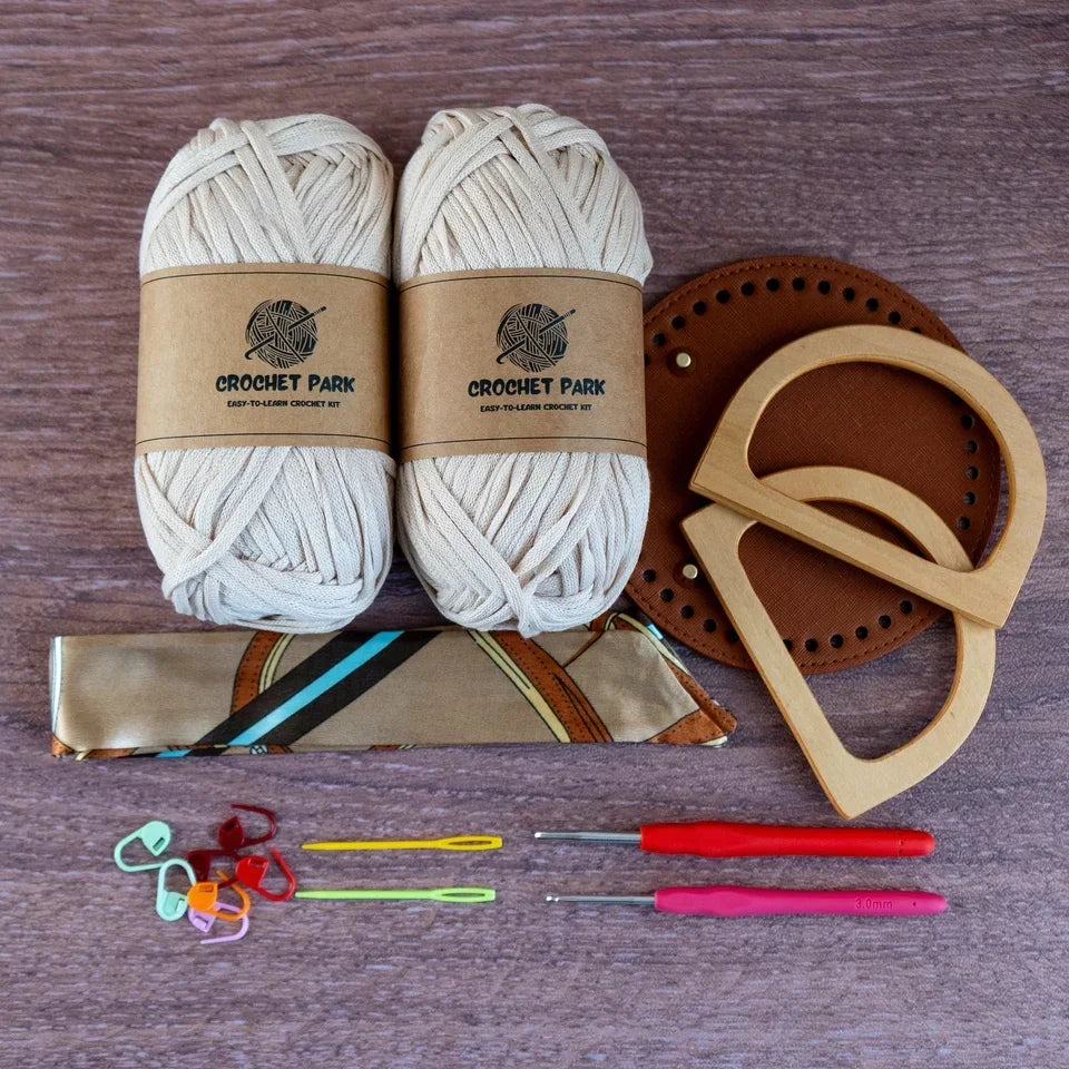 (no tutorial)Elegant granny Crochet Bag DIY Kit