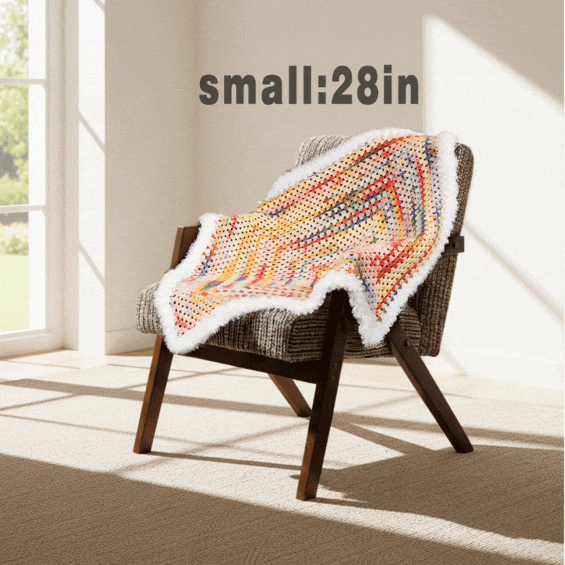 CrochetPark™ Hearthside Rainbow Blanket Kit