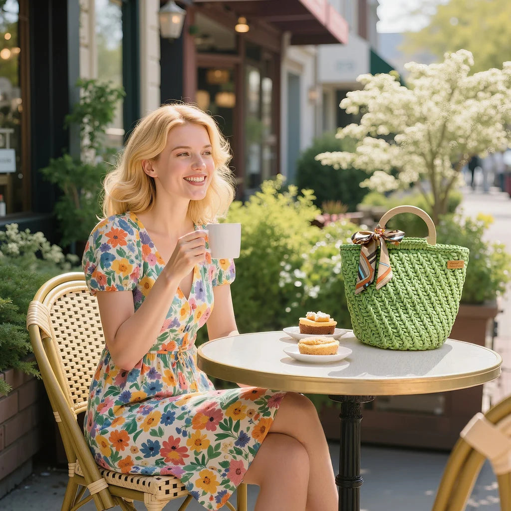 CrochetPark™ Elegantes Oma-Häkeltaschen-DIY-Set