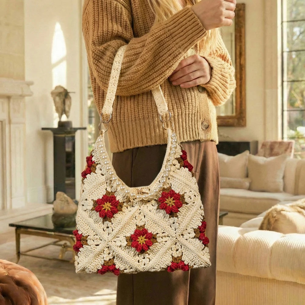 CrochetPark™ Garden Rose Hobo Kit