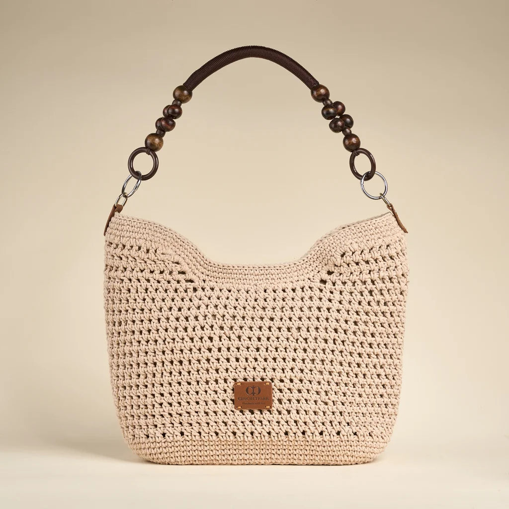 Kit de sac fourre-tout à bandoulière en crochet Croissant CrochetPark™