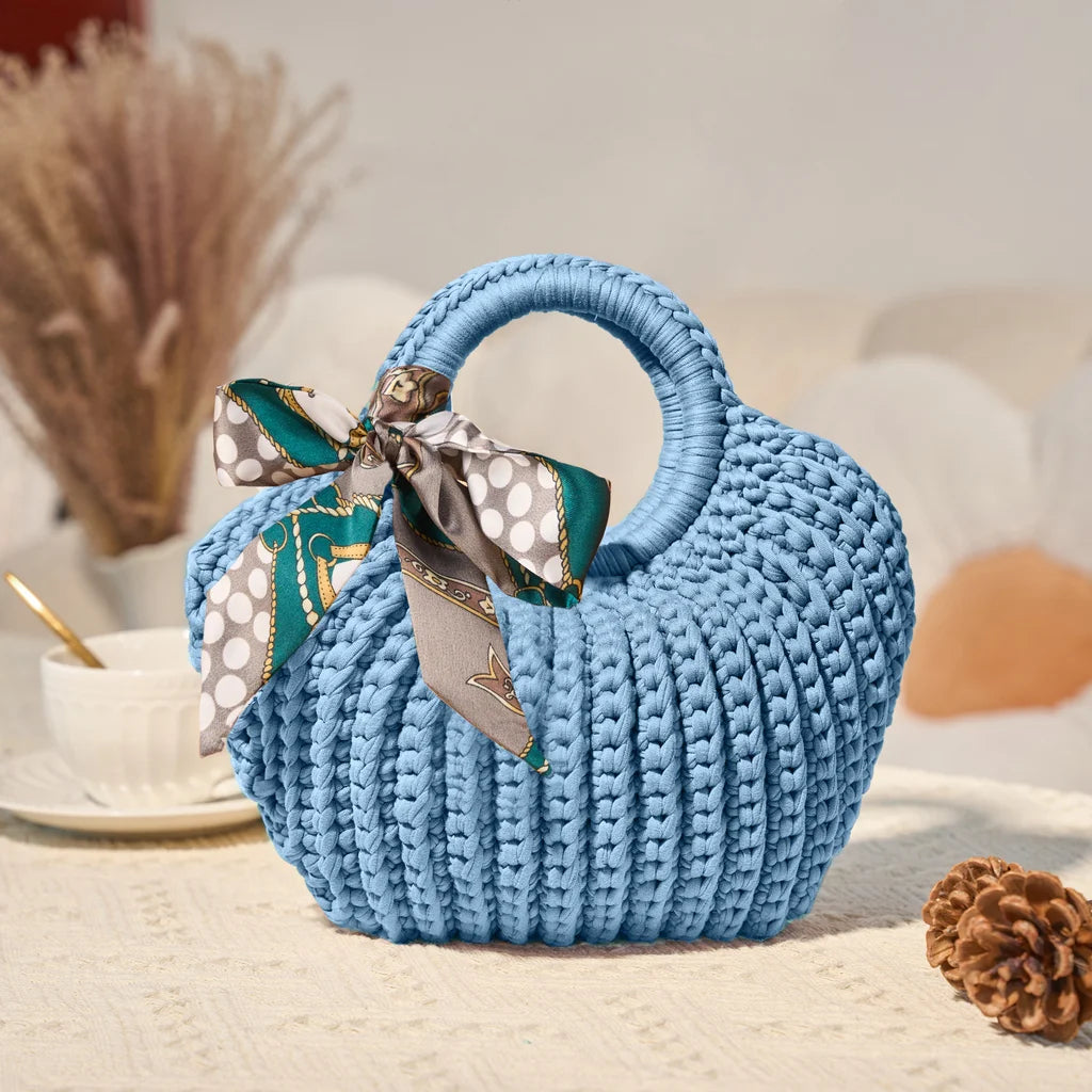 CrochetPark™ Muschel-Häkelhandtasche DIY-Kit