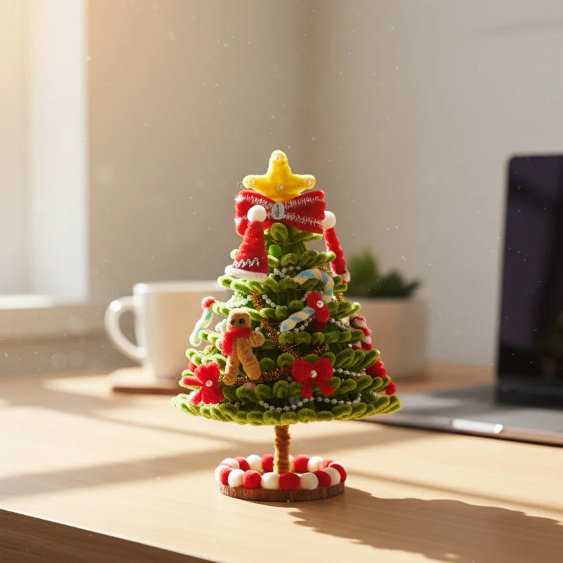 Tutorial of  Christmas tree pipe cleaner kit