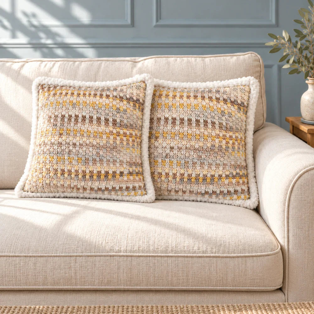Tutorial of Mosaic Cushion Crochet Kit